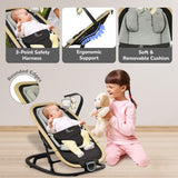 R For Rabbit Rock N Nap Bliss Sleeper & Rocker - Grey Black