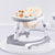 R For Rabbit Little Feet Plus Walker - Detachable Toy Music & Light Grey White