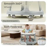 R For Rabbit Little Feet Hopper Baby Walker - Grey White