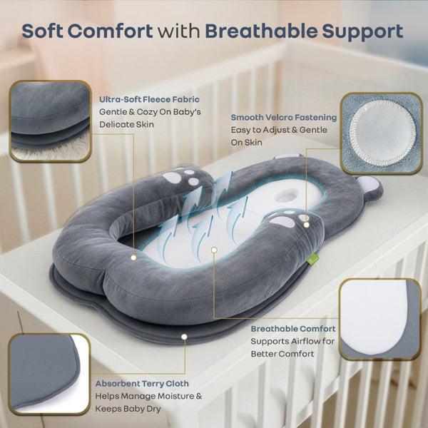 R For Rabbit Snuggy Teddy Baby Nest Lounger - 4 in 1