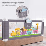 R for Rabbit Safari Bed Rail 200 cm Grey