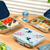 Basil Bento Quad+ 3+1 Compartment Lunchbox 1250 ml Sakura Bloom