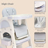 R For Rabbit High Chair Grow N Play Space Grey