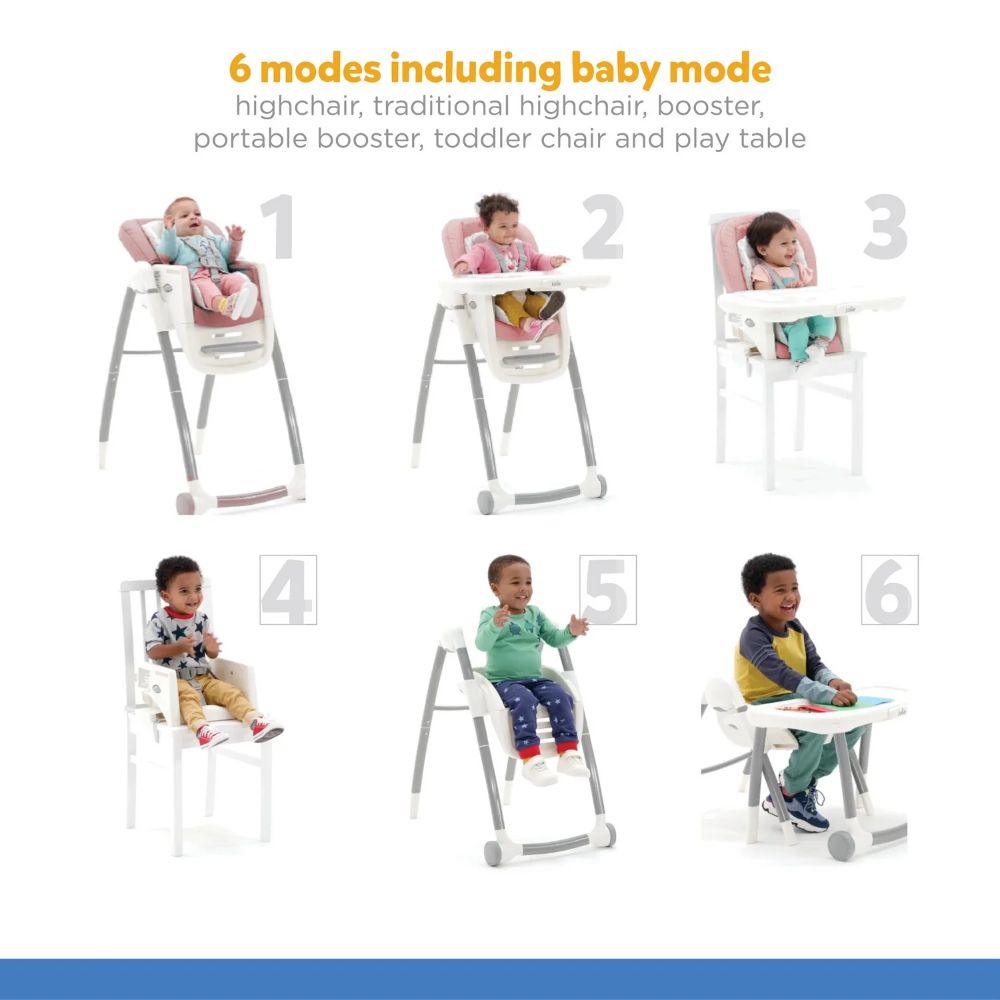 Joie Multiply™ 6in1 Convertible High Chair – Arctic