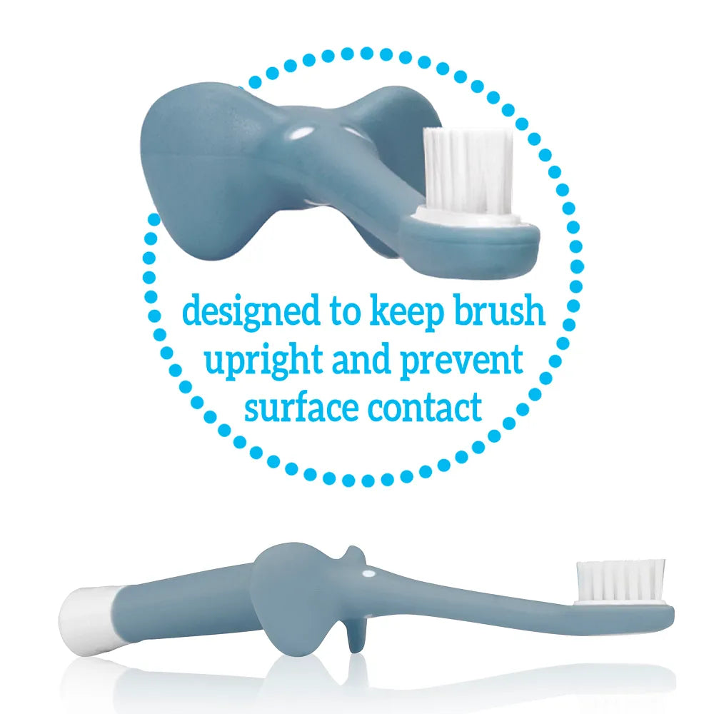 Dr. Brown's Infant-to-Toddler Toothbrush Elephant 0–3 Years Blue