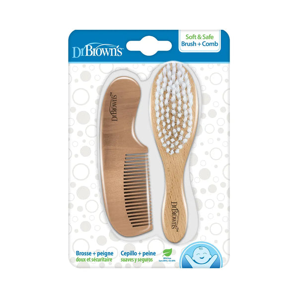 Dr. Brown’s Soft & Safe Baby Brush + Comb