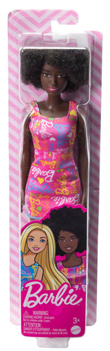 Barbie Fashion Doll in Pink Logo Print Dress – HGM58
