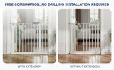 Hopop Baby Safety Gate Two-Way Auto-Close 75x85cm White