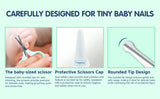 Hopop Baby Safety Nail Scissors with Rounded Head Blue