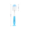 Hopop 2-IN-1 Bottle & Nipple Cleaning Brush with Grooved Handle - Blue