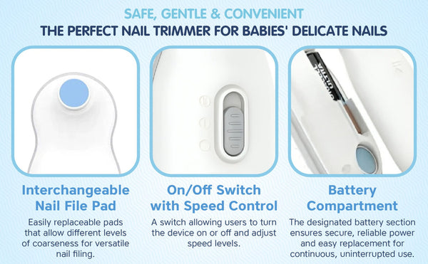 Hopop Electric Nail Trimmer With Storage Case