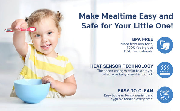 Hopop Heat Sensor Color Changing Spoons Pack Of 2 - Assorted Colour