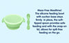 Hopop Silicone Bowl & Spoon with Suction Base Green 6M+
