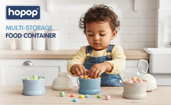 Hopop Multi Functional Milk Powder Container - Assorted Colour
