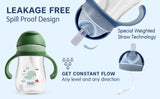 Hopop Soft Silicone Straw Sipper Cup 240 ml Blue