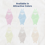 Hopop Baby Soft Fleece Hooded Wrapper Blanket - CREAM