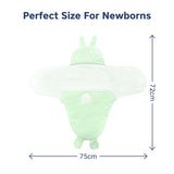 Hopop Baby Soft Fleece Hooded Wrapper Blanket - GREEN