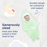 Hopop Baby Soft Fleece Hooded Wrapper Blanket - GREEN