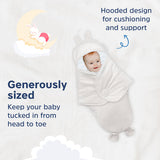 Hopop Baby Soft Fleece Hooded Wrapper Blanket - CREAM