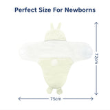 HopopBaby Soft Fleece Hooded Wrapper Blanket - Yellow
