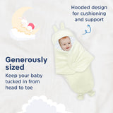 HopopBaby Soft Fleece Hooded Wrapper Blanket - Yellow