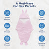 Hopop Baby Soft Fleece Hooded Wrapper Blanket - PINK