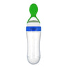 Hopop Soft Squeezy Silicone Spoon Food Feeder 90ml Green
