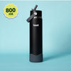 Basil HydraFizz Insulated Sipper Bottle 800ml 12Y+ – Classic Black