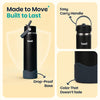 Basil HydraFizz Insulated Sipper Bottle 800ml 12Y+ – Classic Black