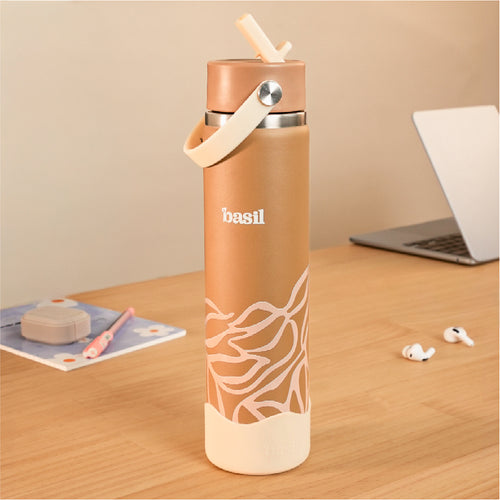 Basil HydraFizz Insulated Sipper Bottle 800ml 12Y+ – Classic Dune