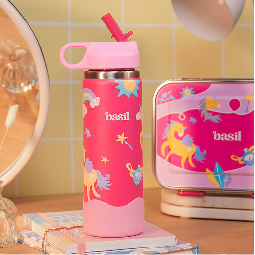 Basil HydraPop Insulated Sipper Bottle 600ml 7–12Y – Pixie Dash