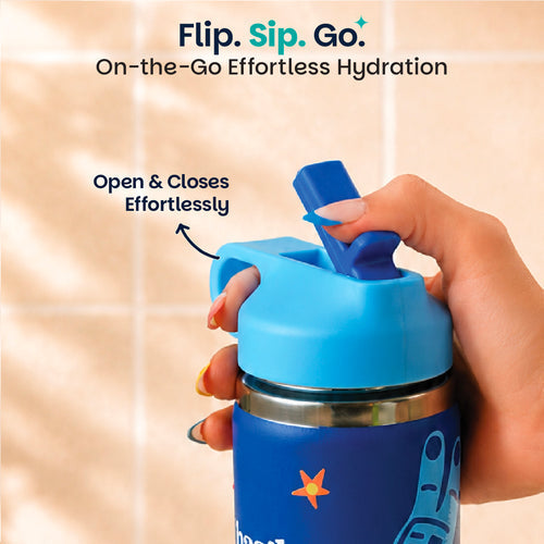 Basil HydraPop Insulated Sipper Bottle 600ml 7–12Y – Super Swoosh