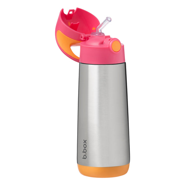 B Box Insulated Drink Bottle Sipper 500 Ml - Strawberry Shake