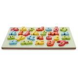 Hilife English Alphabet Raised Wooden Puzzle Cursive 3Y+ Multicolour