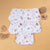 White Printed Reusable Baby Nappy (Pack of 5) - SMALL SIZE