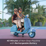 Formula Fun by EMotorad Vespa Toy Ride On Scooter - Blue