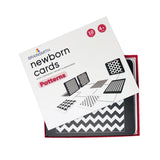 Brainsmith Patterns Newborn High Contrast Flash Cards Set of 10 Cards 26 × 22 cm Black & White
