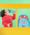 Rabitat Smash Pre -School Bags, 2-6Yrs 12 Inches School Bag - Sparky