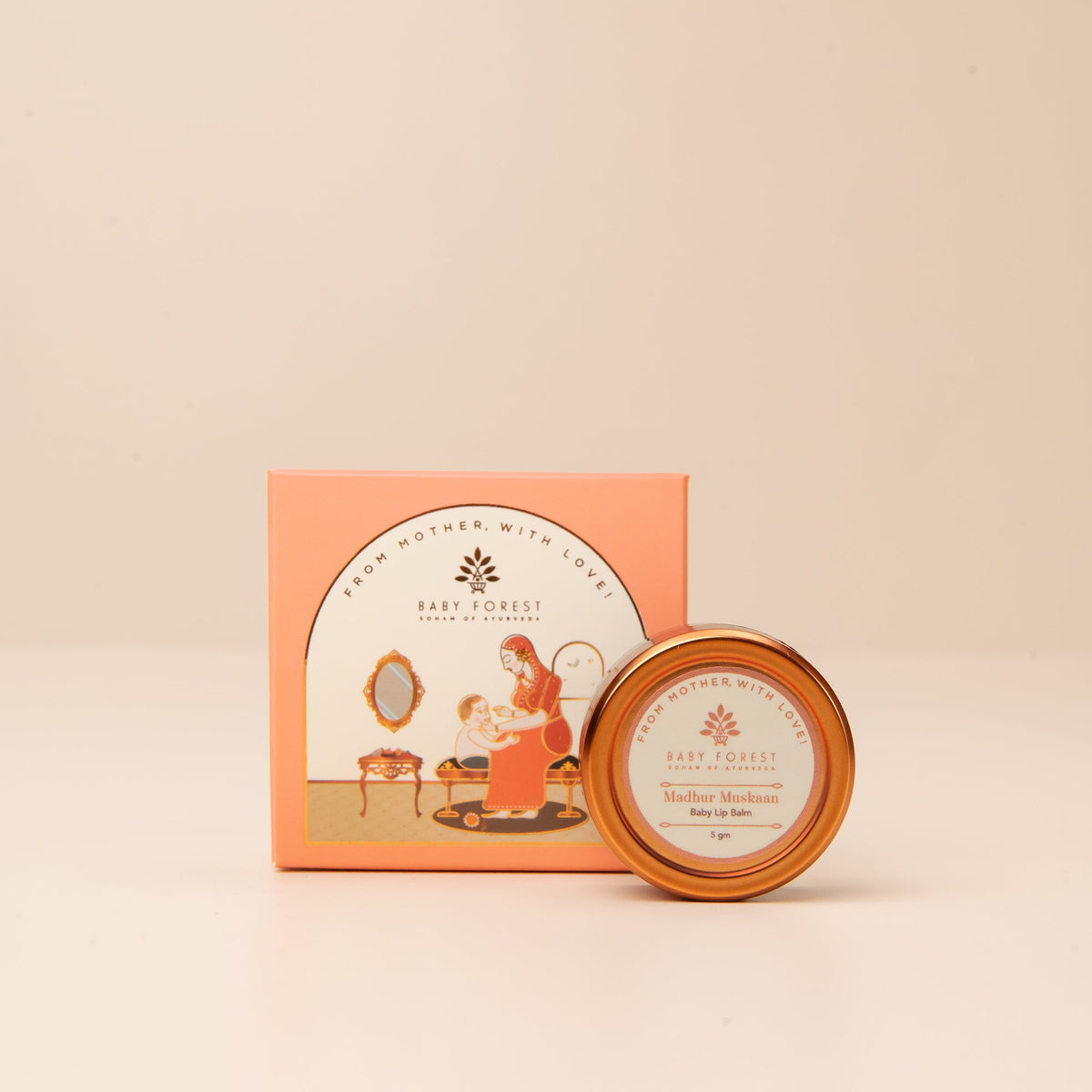 Baby Forest Madhur Muskaan Baby Lip Balm with Coconut Oil & Chamomile – 5 g