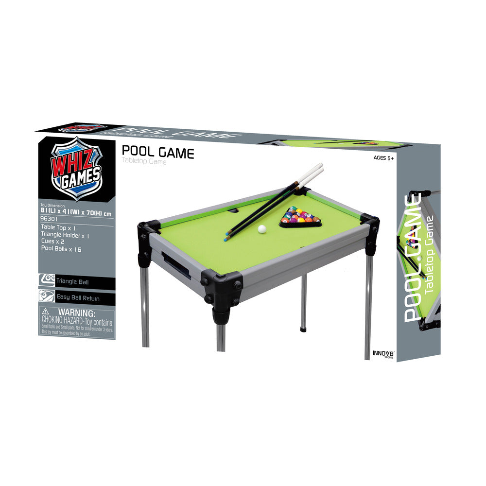 Innov8 Pool Game Table 75 × 41 × 70 cm Grey & Green