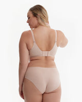 Momcozy YN21 Ultra Soft Seamless Nursing Bra - S - Beige