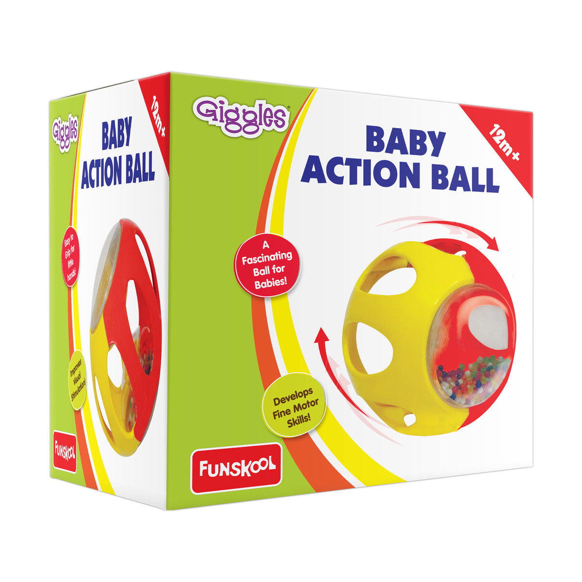 Giggles Baby Action Ball 1Y+ – Multicolor
