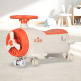 R For Rabbit Iya Iya Aero Swing Car for kids 2 in 1 Ride On - Cream Orange
