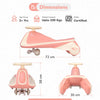 R For Rabbit Iya Iya Sportz Ride On - Peach Grey