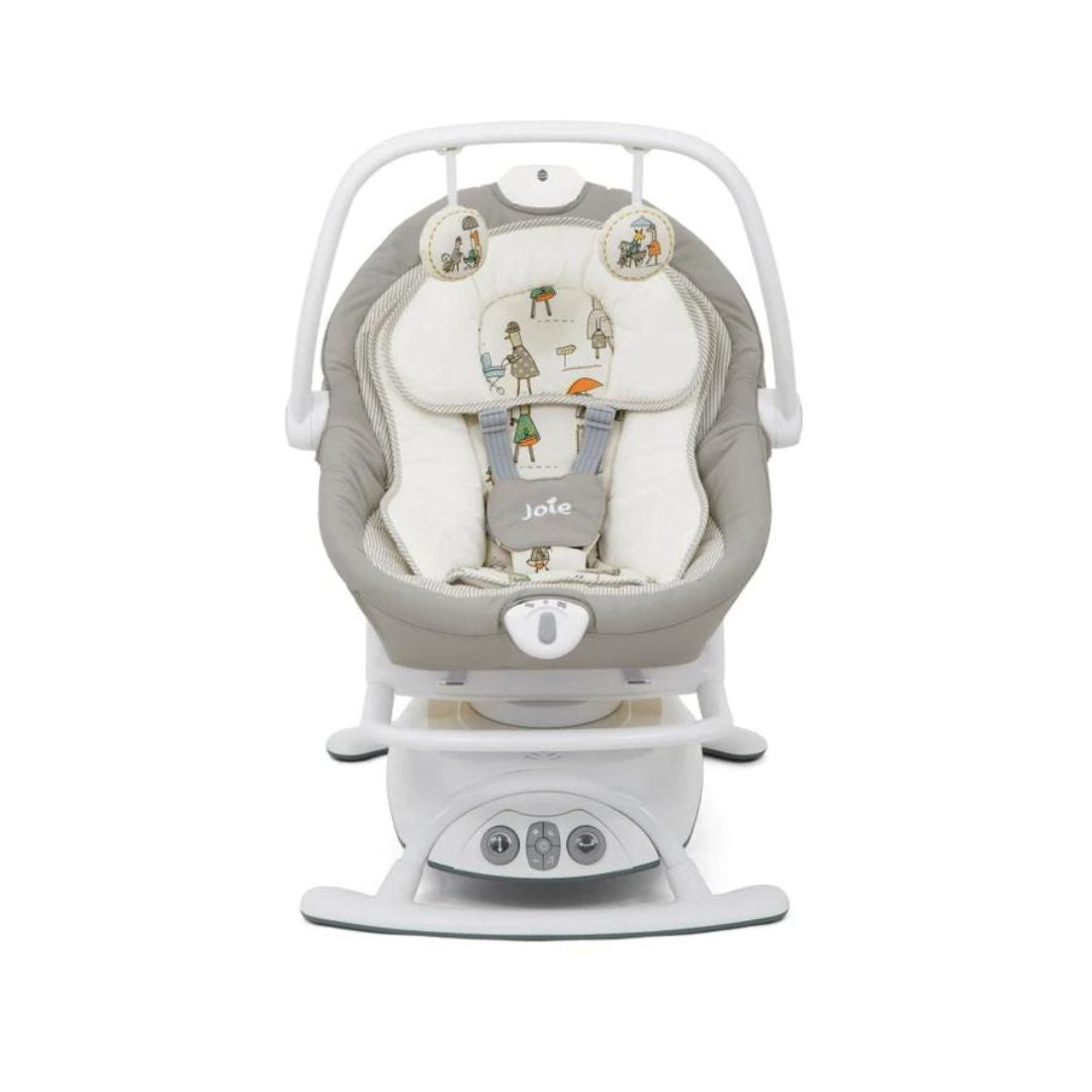 Joie Sansa™ 2in1 Infant Swing & Portable Rocker – In The Rain