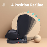 R For Rabbit Car Seat Jack N Jill Grand Isofix Black Grey