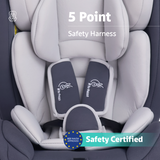 R For Rabbit Car Seat Jack N Jill Grand Isofix Grey