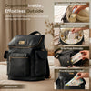 R For Rabbit Caramello Bold Neo Diaper Bag, Matte Finish Vegan Leather