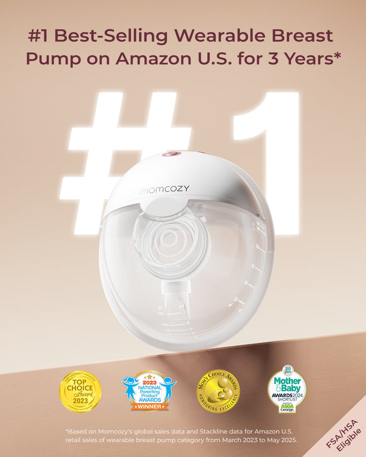 Momcozy M5 Wearable Breast Pump Single - Grey