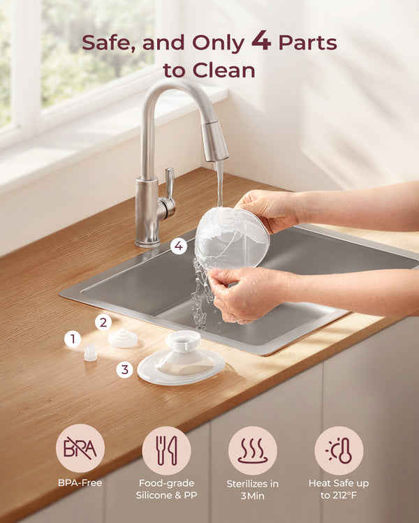 Momcozy M5 Wearable Breast Pump Single - Grey